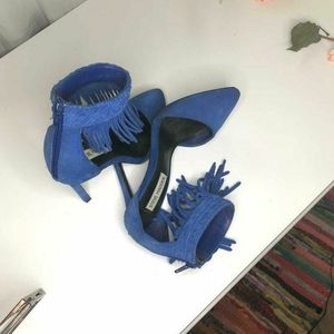 Suede Steve Madden Ankle strapped heels size 7